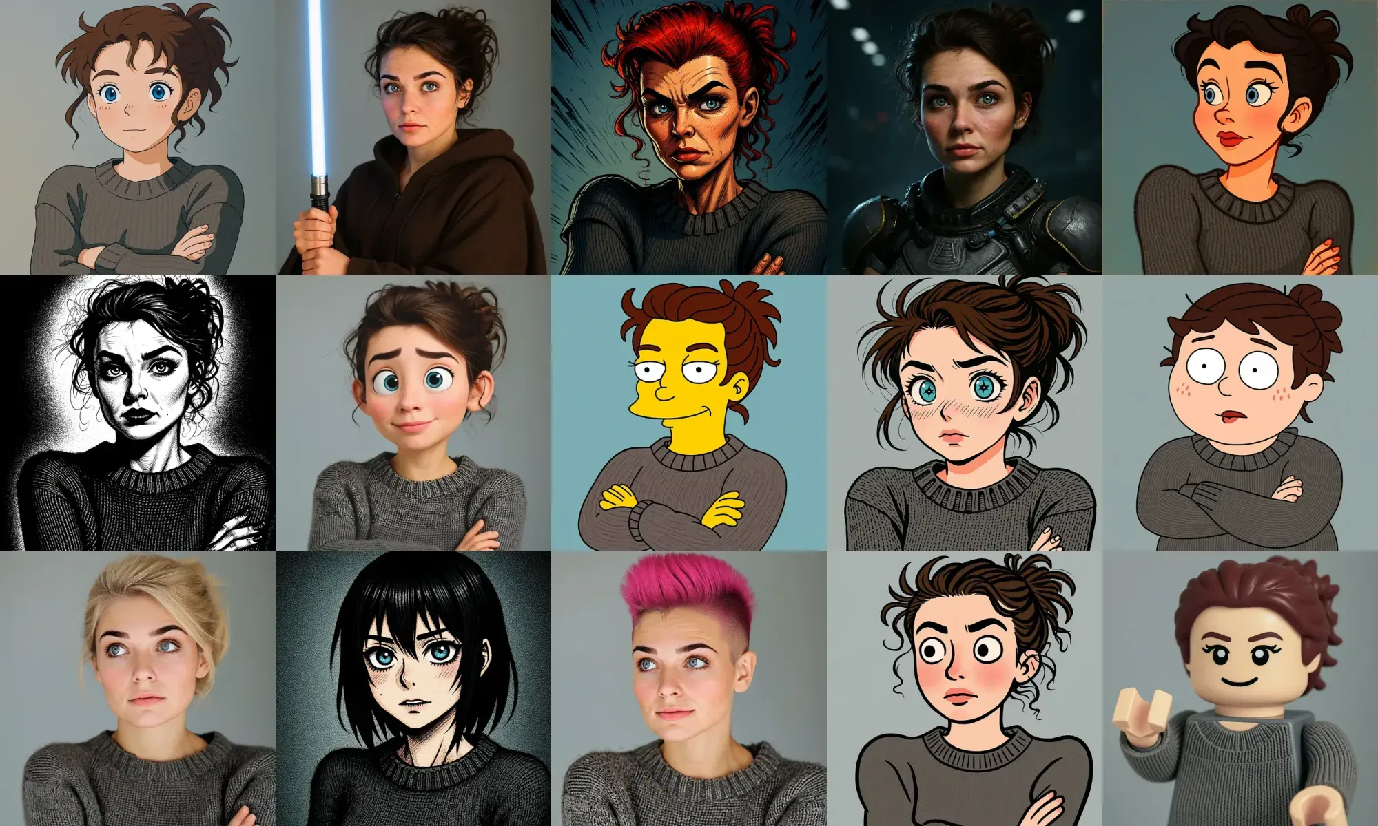 Grid of images